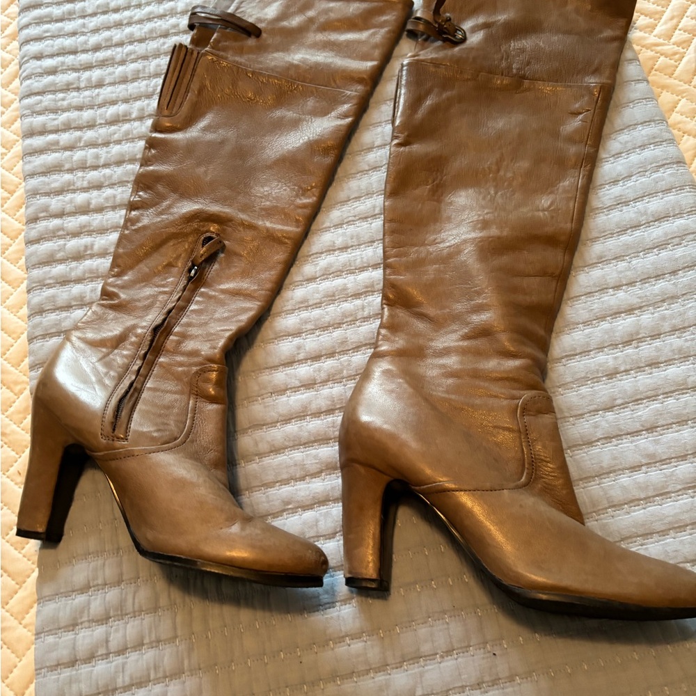 SE Boutique by Sam Edelman Designs Taupe Knee High Boots - Picture 7 of 9